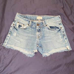 Last Chance! BKE throwback Cutoff Fray Jean Shorts size 29